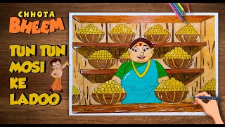 Chhota Bheem Tun Tun Mausi Ke Ladoo Drawing & Colouring How To Draw Tun Tun Mausi screenshot 3