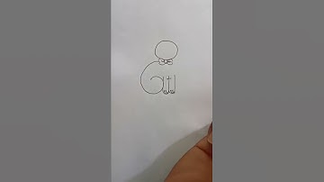 how to draw cat from using numbers #shorts