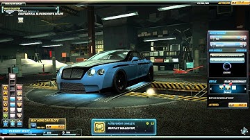 Need For Speed World Bentley Continental Supersports Coupe Blue Juggernaut Team Escape Edition