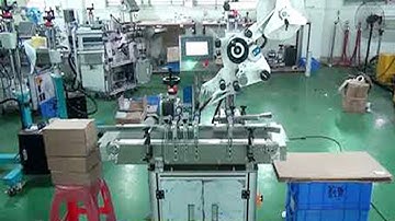 Corner label applicator for boxes paper carton sticker labeller aplicador de etiquetas de esquina