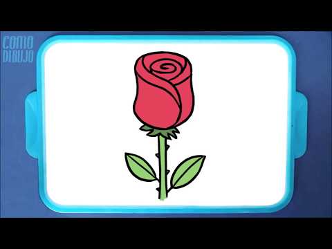 COMO DIBUJAR UNA ROSA | How to Draw a Rose  @ComoDibujo