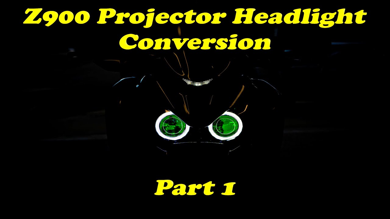 Projector Headlight Install on my Z900 Part1