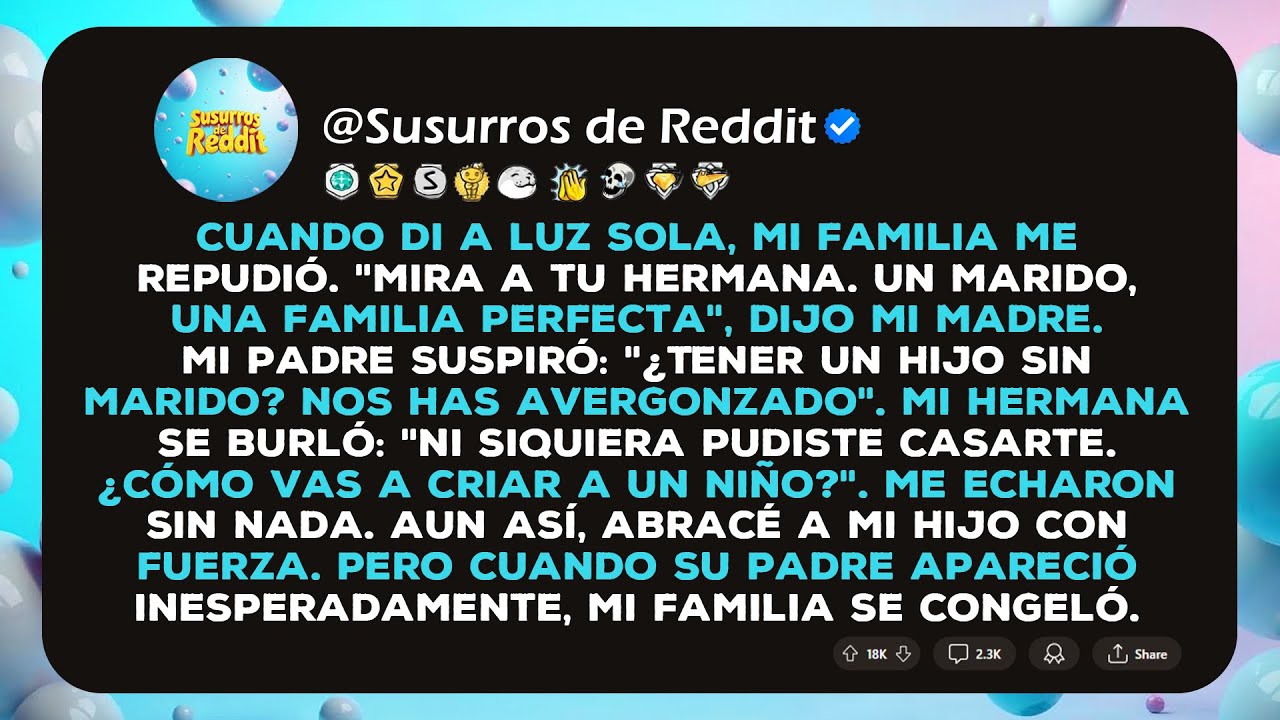Cuando di a luz sola, mi familia me repudió. 