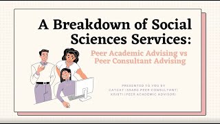 Peer Consulting VS Peer Advising