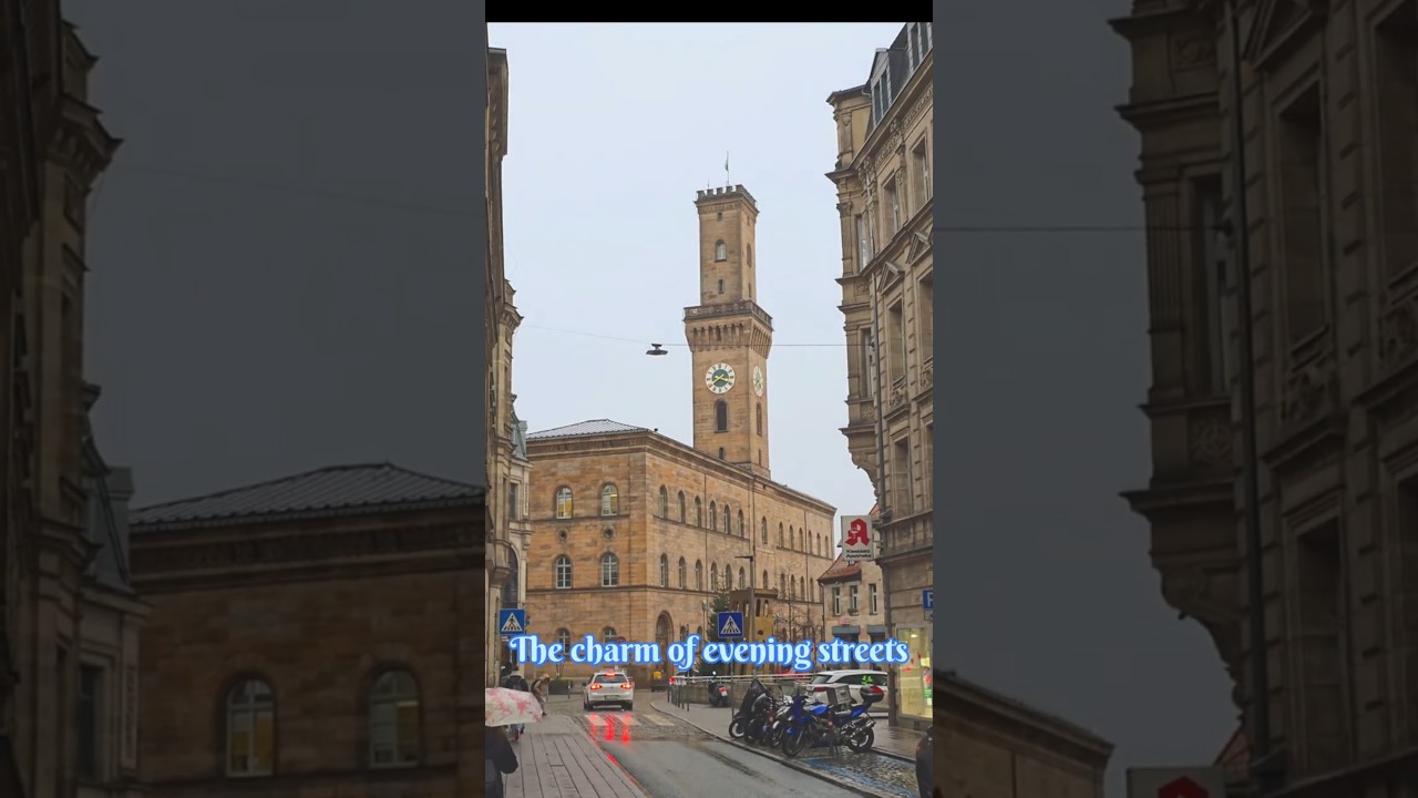 Strolling through the evening streets, where time slows down 🌙✨|Fürth-Germany 🇩🇪