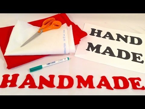 Making Fabric Letters or Shapes
