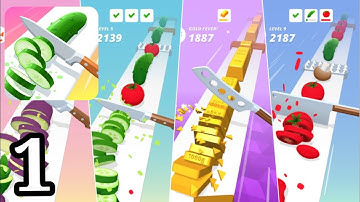 Perfect Slices - Gameplay Walkthrough - Part 1(Android,iOS)