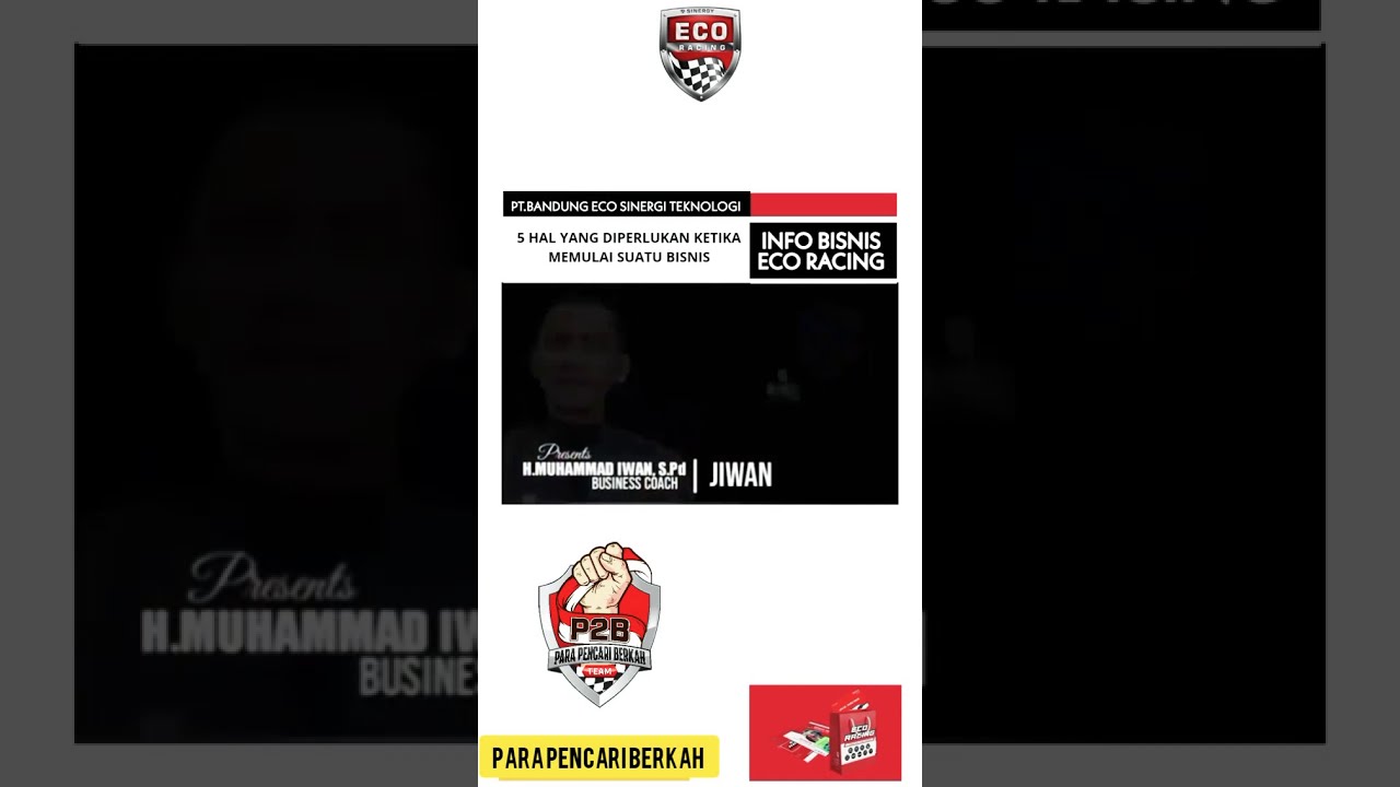 MAU BISNIS DENGAN MODAL KECIL?  MODAL BISNIS SINERGI ECO RACING