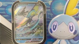 Pokemon Tcg Galar Partners Tin- Inteleon V-5 Booster Packs