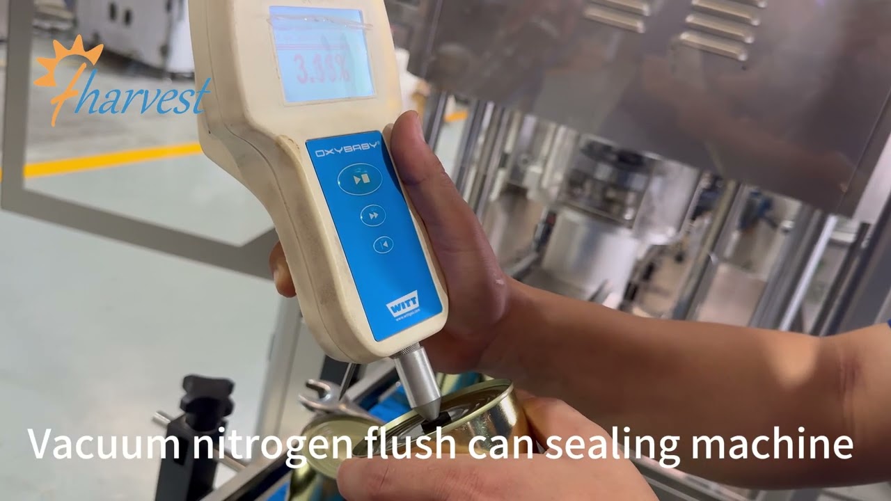 Vacuum Nitrogen Flushing Can Seaming Machine for Powder , Automatic Milk Powder Can Closer Machine