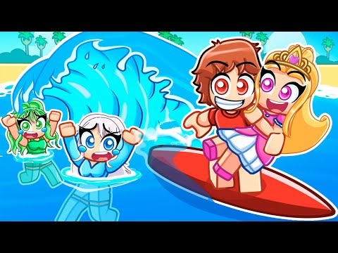 Techy Plays Swim To Save Princess With MY CRAZY FAN GIRLS...