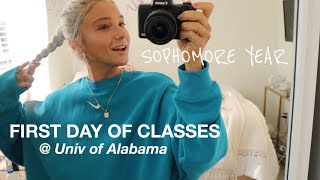 FIRST DAY OF SOPHOMORE YEAR 2022 at The University of Alabama