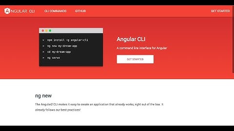Angular 2 быстрый старт. Quick start guide. Angular CLI