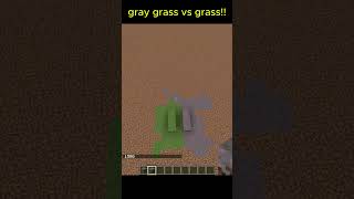 Gray Grass Vs Grass Minecraft😁😁💕 Şfet Şfet