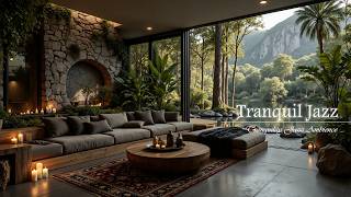 Smooth Jazz In Lakeside Cabin Ambience | Peaceful Riverside Scenery With Soft Jazz For Study, Unw... screenshot 5