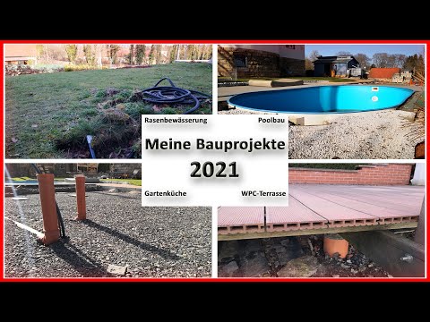 Mine byggeprojekter 2021- Vanding | Pool | Havekøkken | Terrasse | Værksted