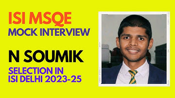 ISI MSQE 2024 | ISI Mock Interview | MA Economics Coaching | ISI MSQE Coaching | CUET PG Economics