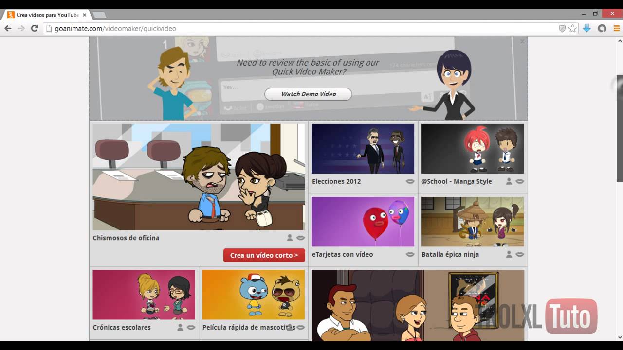 como hacer animaciones en GO ANIMATE por TROLXL TUTORIALES HD - YouTube
