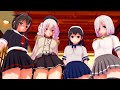 【MMD - 紳士向け】艦これ 鹿島＆時雨＆浜風＆潮で 『ゴーストダンス』1080p [KKVMD] Ghost Dance !