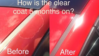 How is the Clear Coat Repair 5 Months On