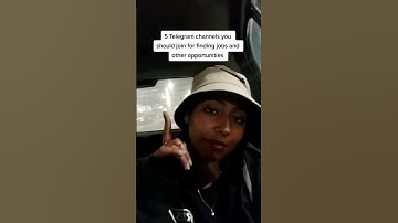 5 telegram channels to join to get jobs.