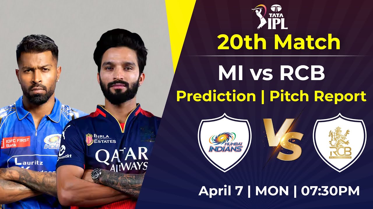 RCB Match Haregi? MI vs RCB 20th Match Prediction | IPL 2025 | Playing11, Pitch Report, Head to Head