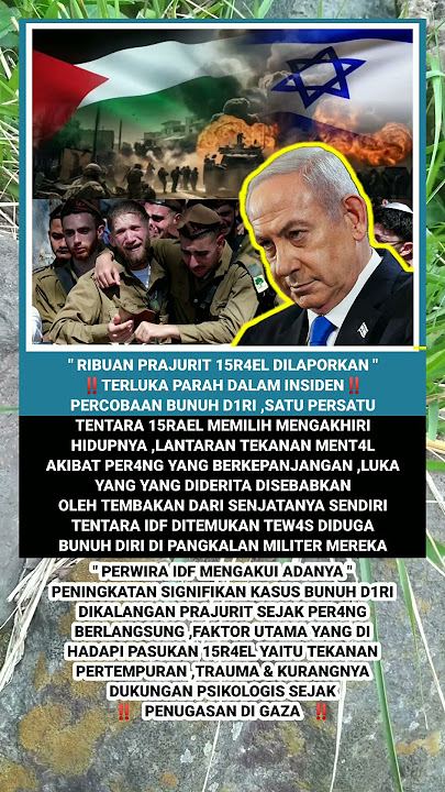 RIBUAN TENTARA 15R4EL TEWAS ‼️ AKIBAT TEKANAN MENTAL PER4NG DI GAZ4 #quotes #feedshorts #fyp