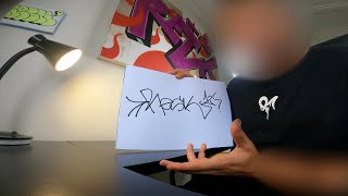 How I created a Graffiti Tag - Tutorial with Alphabet