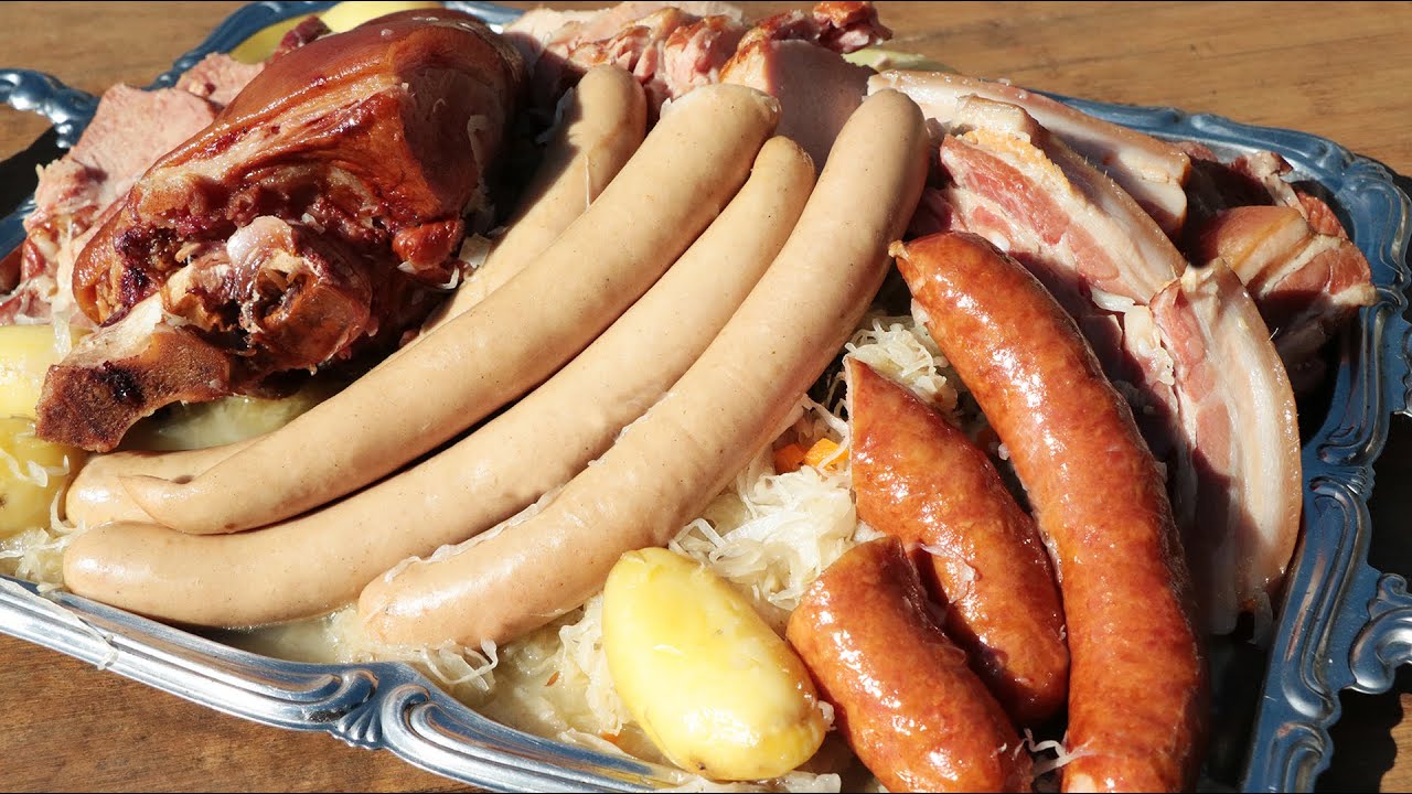 La choucroute au fumé vosgien selon Chefounet au kamado