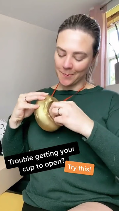 Trouble getting your menstrual cup to open? Try flipping that fold over!