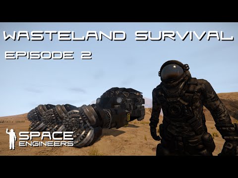 Space Engineers - Wasteland Survival Ep2 - Building a Miner!!
