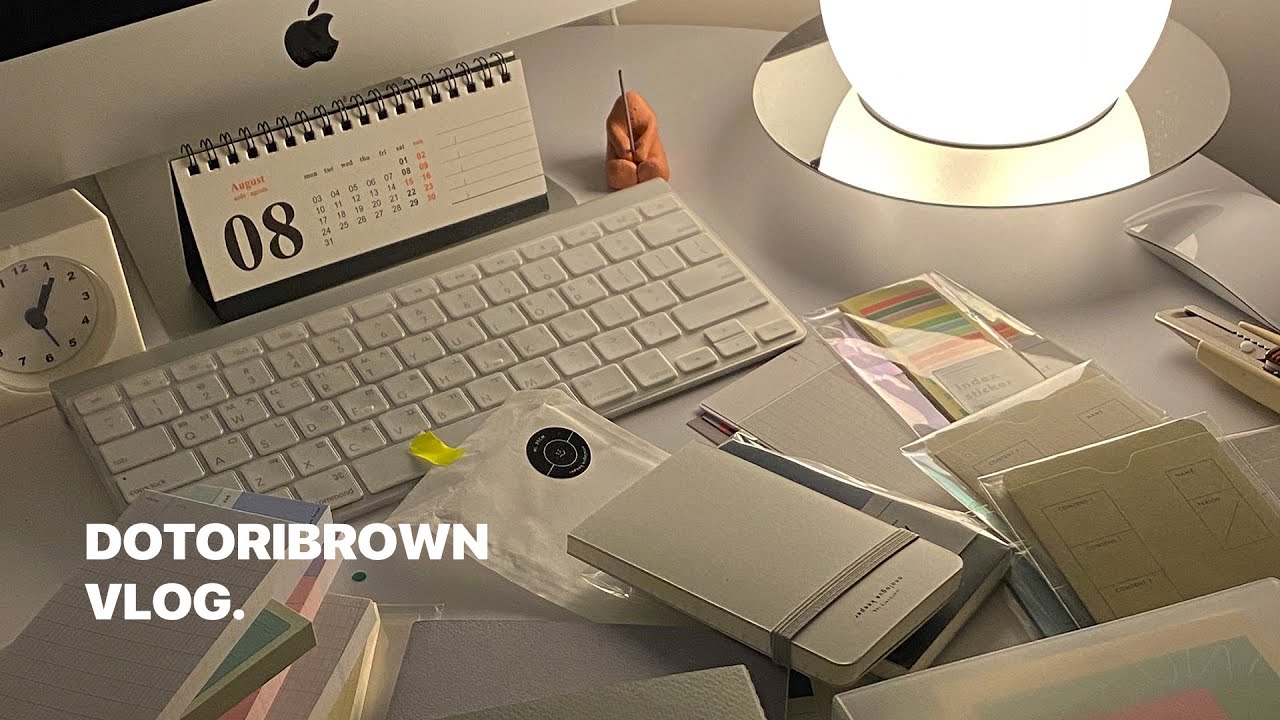 vlog | 먼슬리 다꾸, 문구하울, 필기구 추천 브이로그 • Diary decor, My favorite Stationery haul vlog