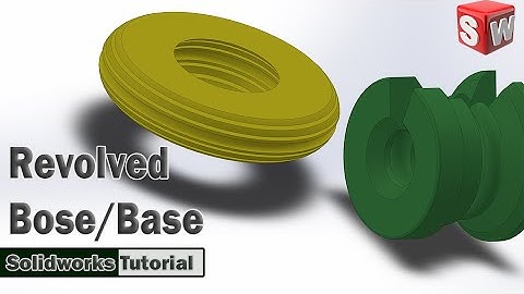 Solidworks Tutorial | Making a Revolved Boss/Base Part | 3d Modeling Tutorial