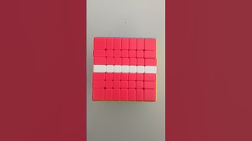 Flag of Latvia 🇱🇻🇱🇻🇱🇻🇱🇻 on 7x7 Rubik