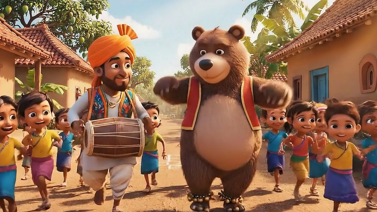 Kalu Madari Aaya | कालू मदारी आया काला अपना भालू लाया | Hindi Rhymes And Baby Songs | Kids Rhymes