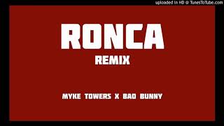 bad bunny ronca remix ft myke towers audio oficial