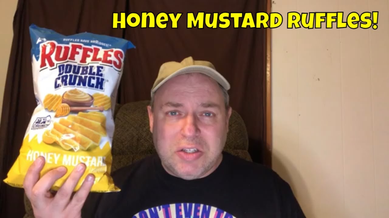 Honey Mustard Double Crunch Ruffles Potato Chips Taste Test & Review
