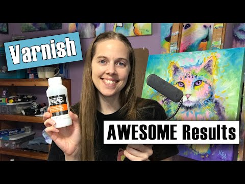 How to Varnish Acrylic Paintings and Canvas Prints  Super Easy Tutorial