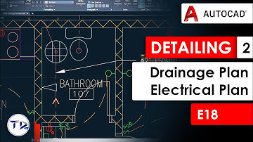 DETAILING Part 2 (Electrical & Drainage Plan) in AutoCAD Architecture 2023