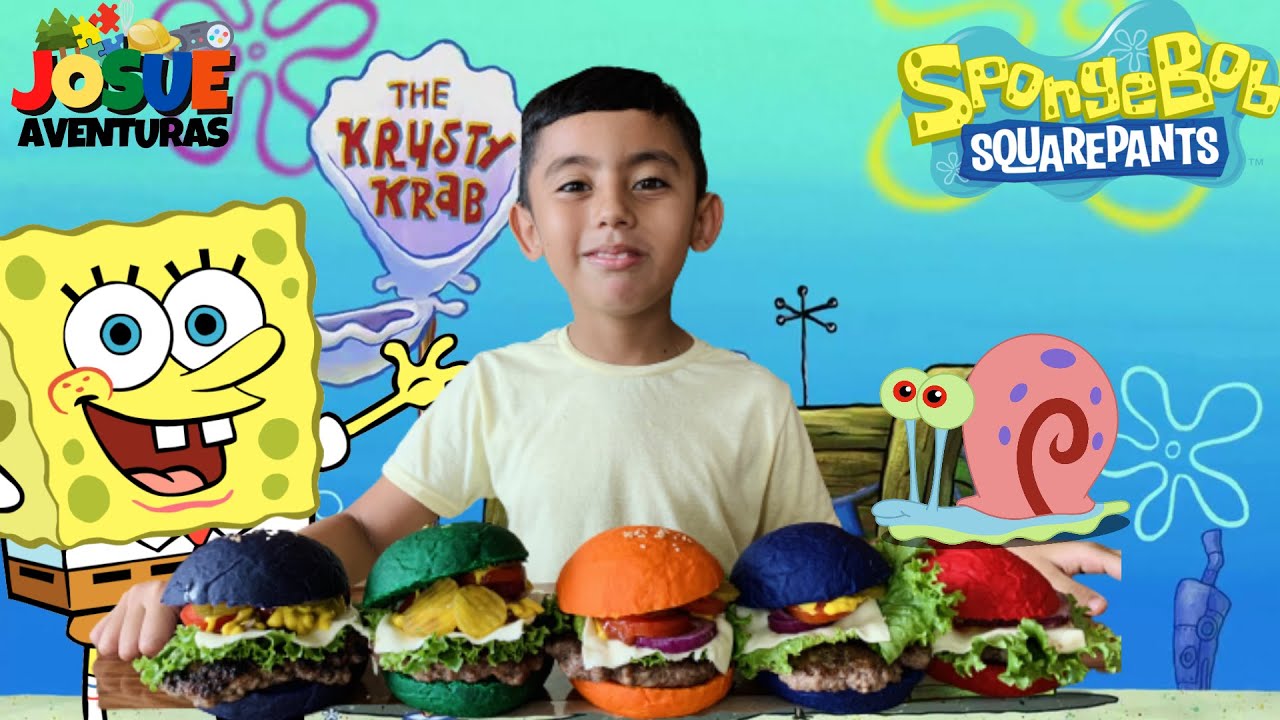 LAS COLORBURGERS de Bob Esponja / JOSUÉ AVENTURAS - YouTube