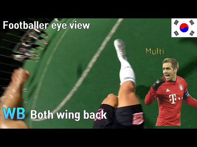 Philipp Lahm play! Both feet Both wing back eye view class=