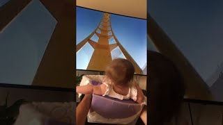 Cute Baby's Virtual Roller Coaster Ride