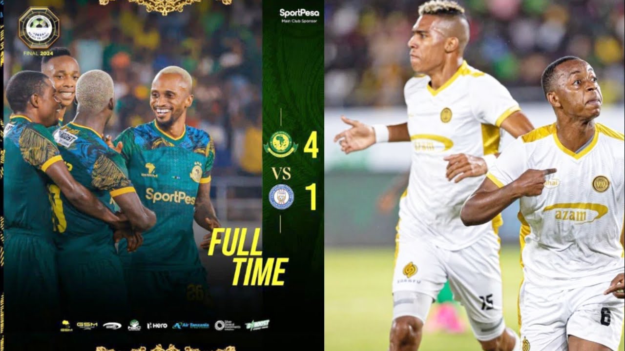 TAZAMA MAGOLI YOTE YANGA VS AZAM FC 4-1 FT FEISAL NA BACCA NI VITA YA ...