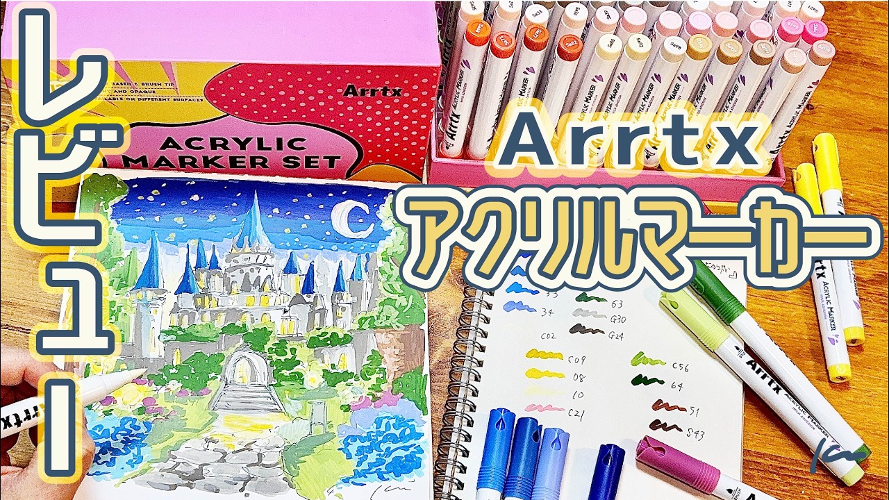 Review of the Arrtx Acrylic Marker 120-Color Set! I was impressed