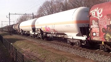Mixed Freight Train DB Cargo at Blerick,the Netherlands 27.3.2020
