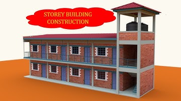 House Construction Step by Step/A storey building/3d building construction video.