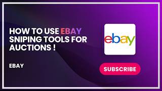 How to Use eBay Sniping Tools for Auctions ! How to Use eBay Sniping Tools for Auctions !