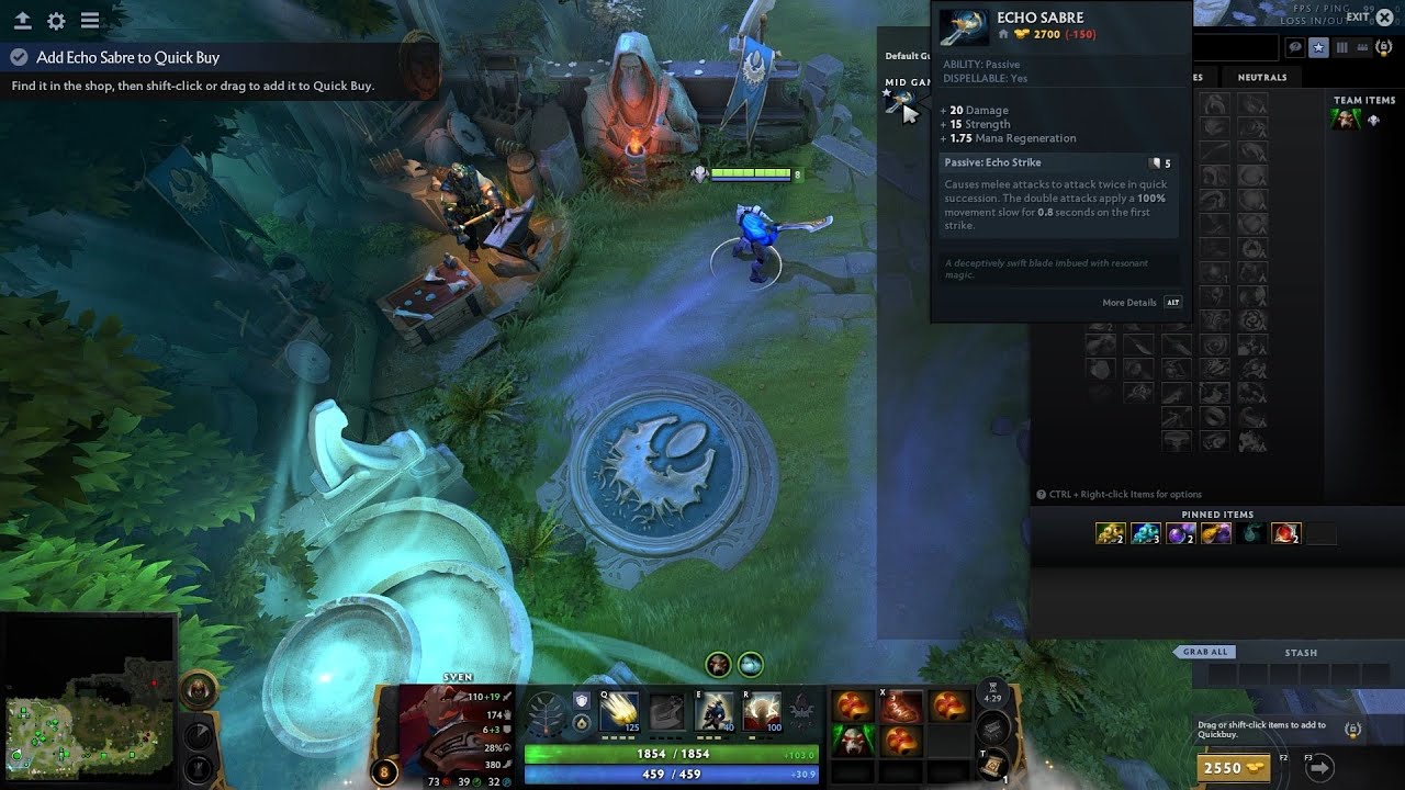 Bug in training for beginners Tier 2 Mid-Game Progression (not enough money to buy Echo Sabre)