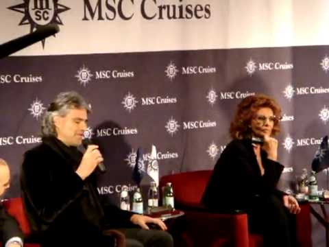 Sophia Loren & Andrea Bocelli, Godmother and Godfa...