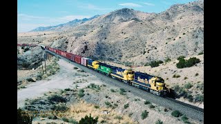 SANTA FE's Bottleneck,  ABO CANYON, Early BNSF,  April, 1997